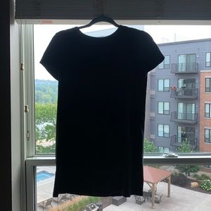 Small black t-shirt minidress